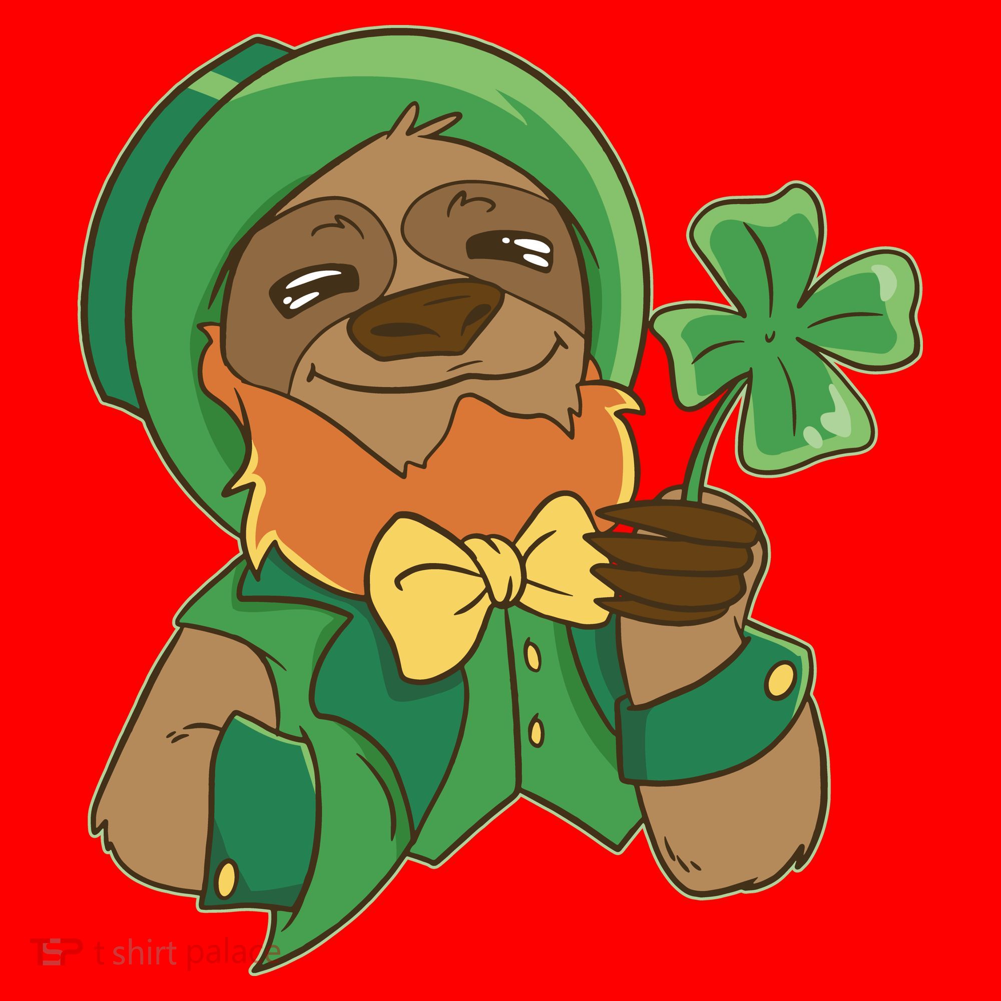 Sloth Leprechaun Santa Hat