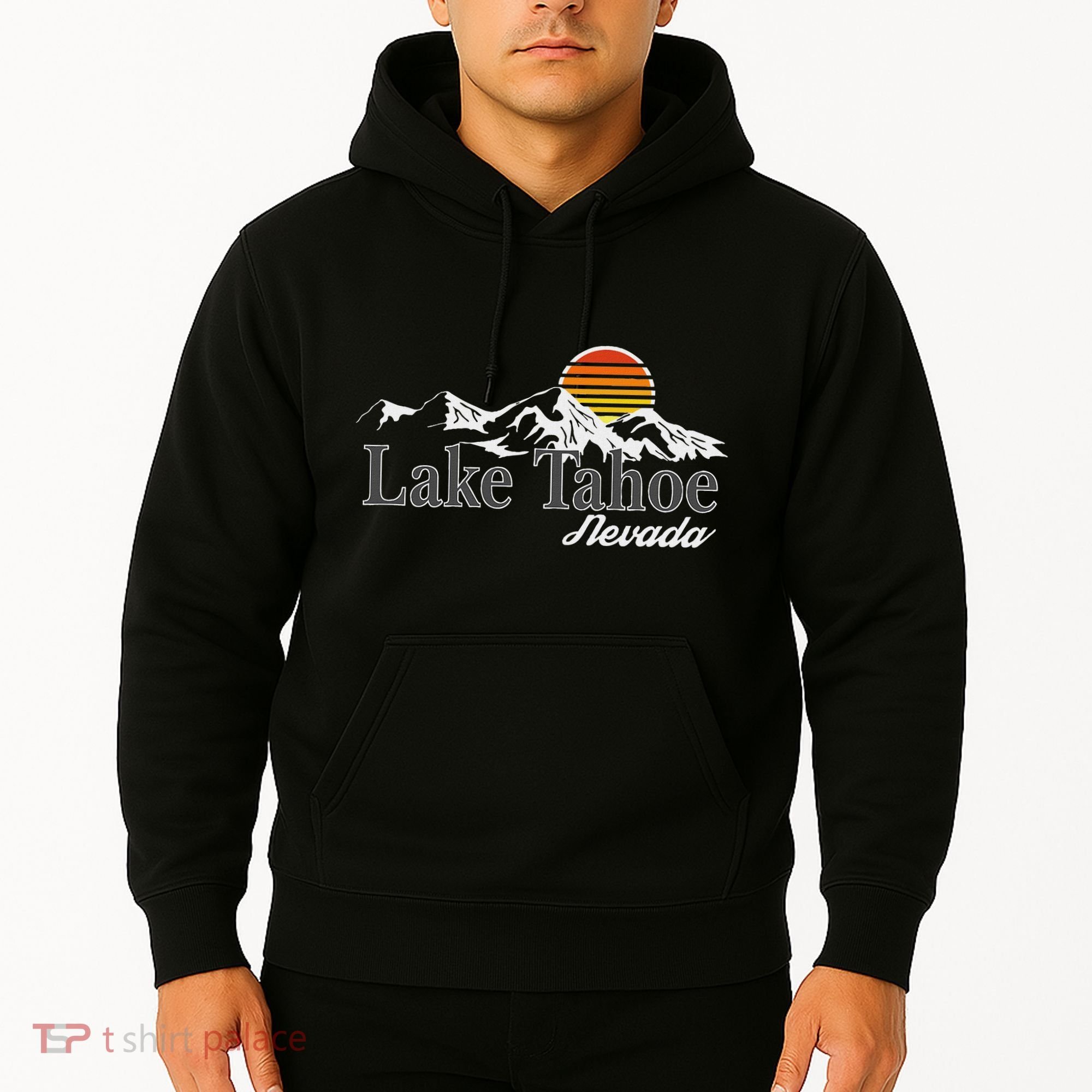 Skiing Lake Tahoe Nevada Mountain Lover Hoodie