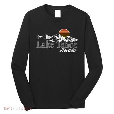 Skiing Lake Tahoe Nevada Mountain Lover Long Sleeve Shirt