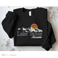 Skiing Lake Tahoe Nevada Mountain Lover Sweatshirt thumb 2