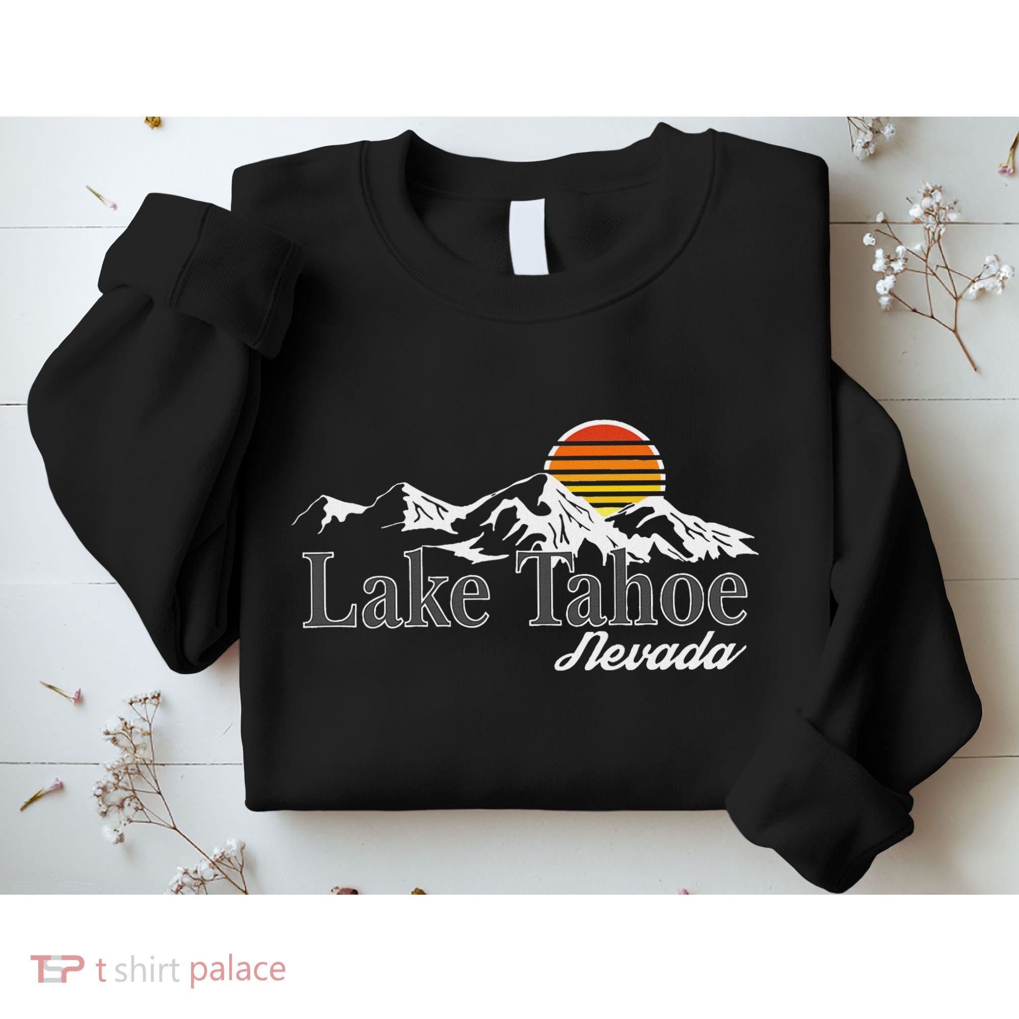 Skiing Lake Tahoe Nevada Mountain Lover Sweatshirt