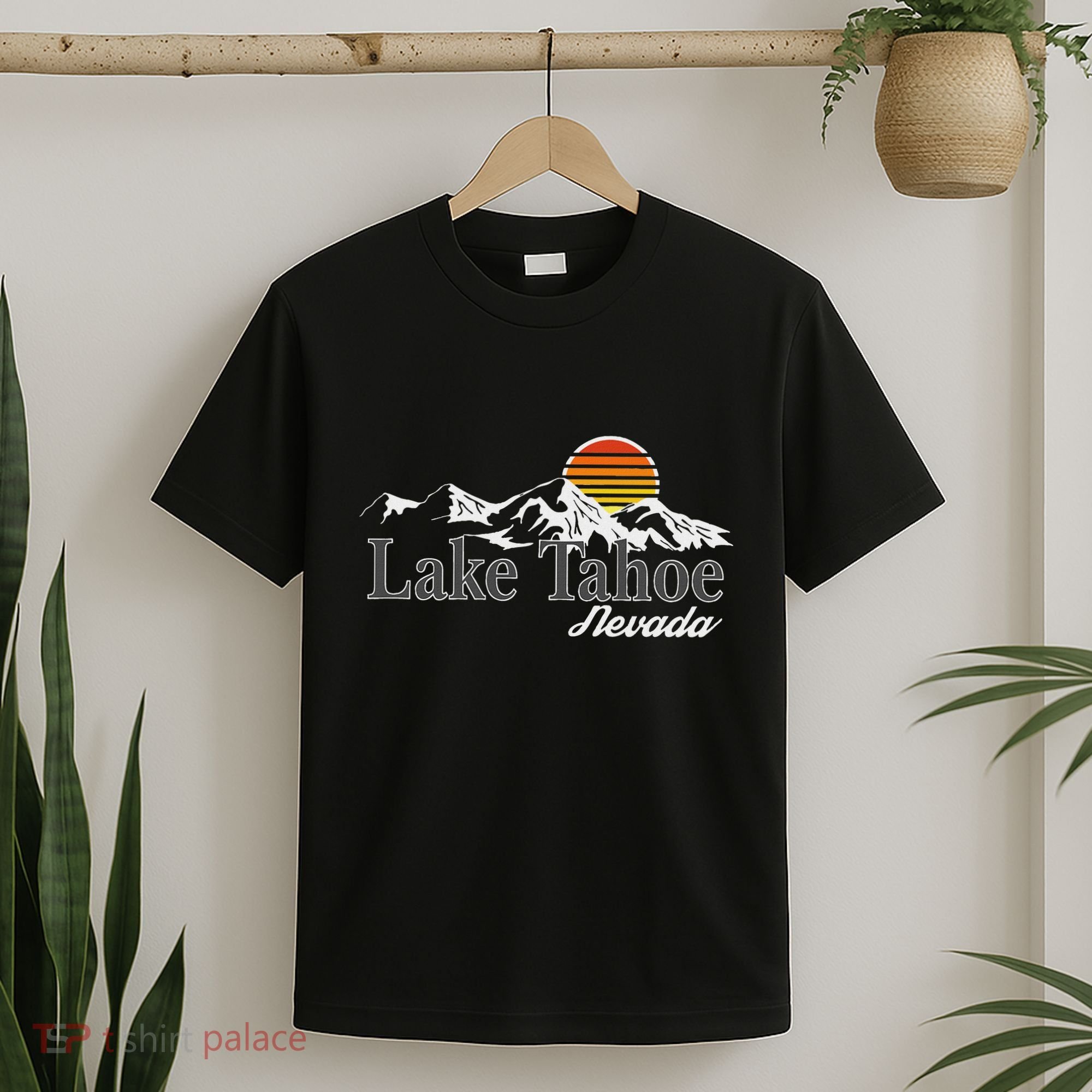 Skiing Lake Tahoe Nevada Mountain Lover T-Shirt