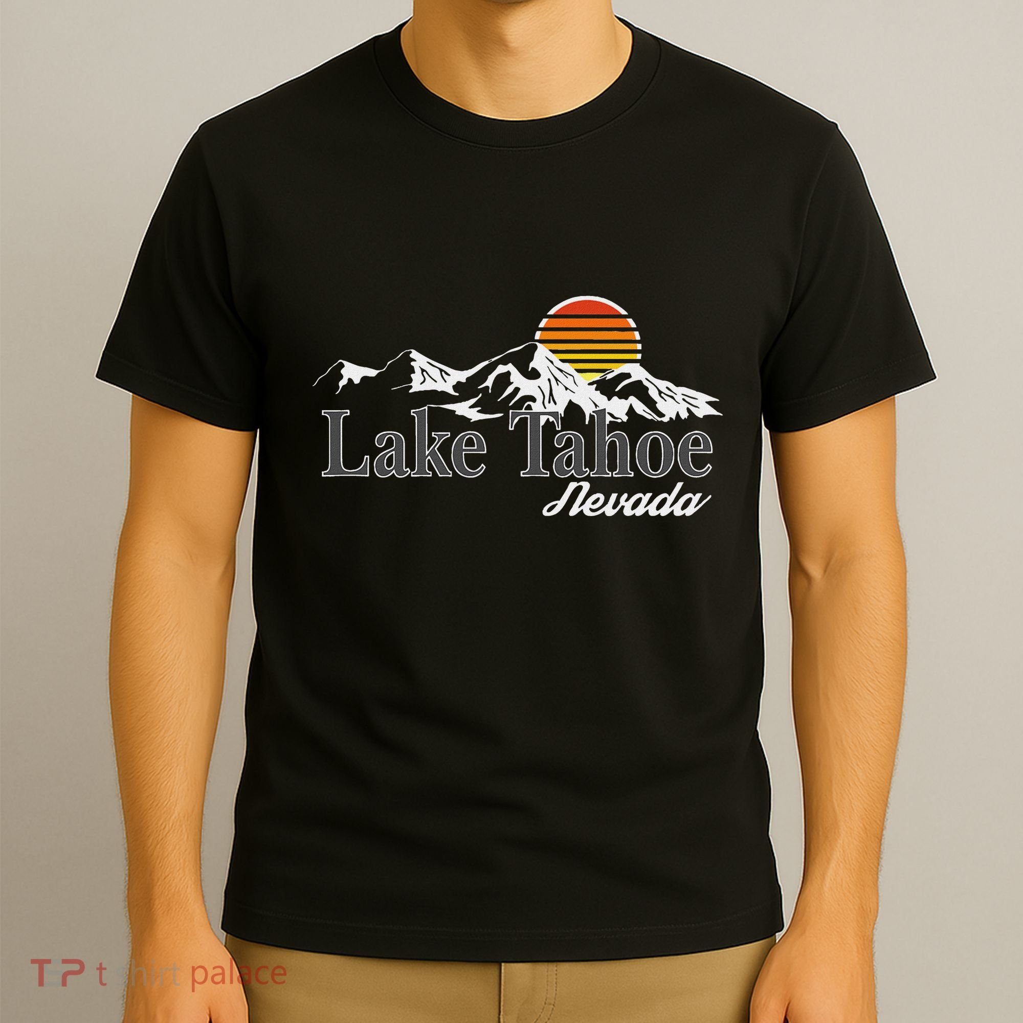 Skiing Lake Tahoe Nevada Mountain Lover T-Shirt