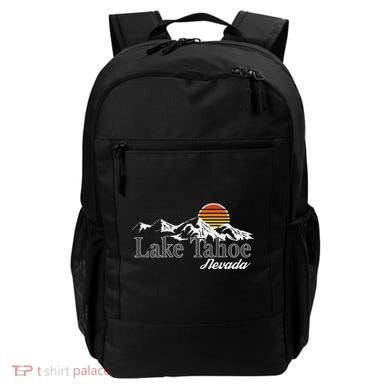 Skiing Lake Tahoe Nevada Mountain Lover Backpack