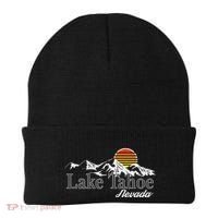 Skiing Lake Tahoe Nevada Mountain Lover Beanie thumb 0