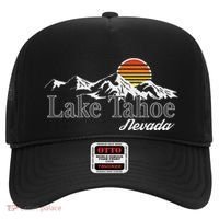 Skiing Lake Tahoe Nevada Mountain Lover Hat thumb 0