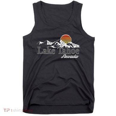 Skiing Lake Tahoe Nevada Mountain Lover Tank Top