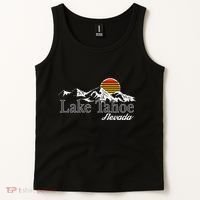 Skiing Lake Tahoe Nevada Mountain Lover Tank Top thumb 2