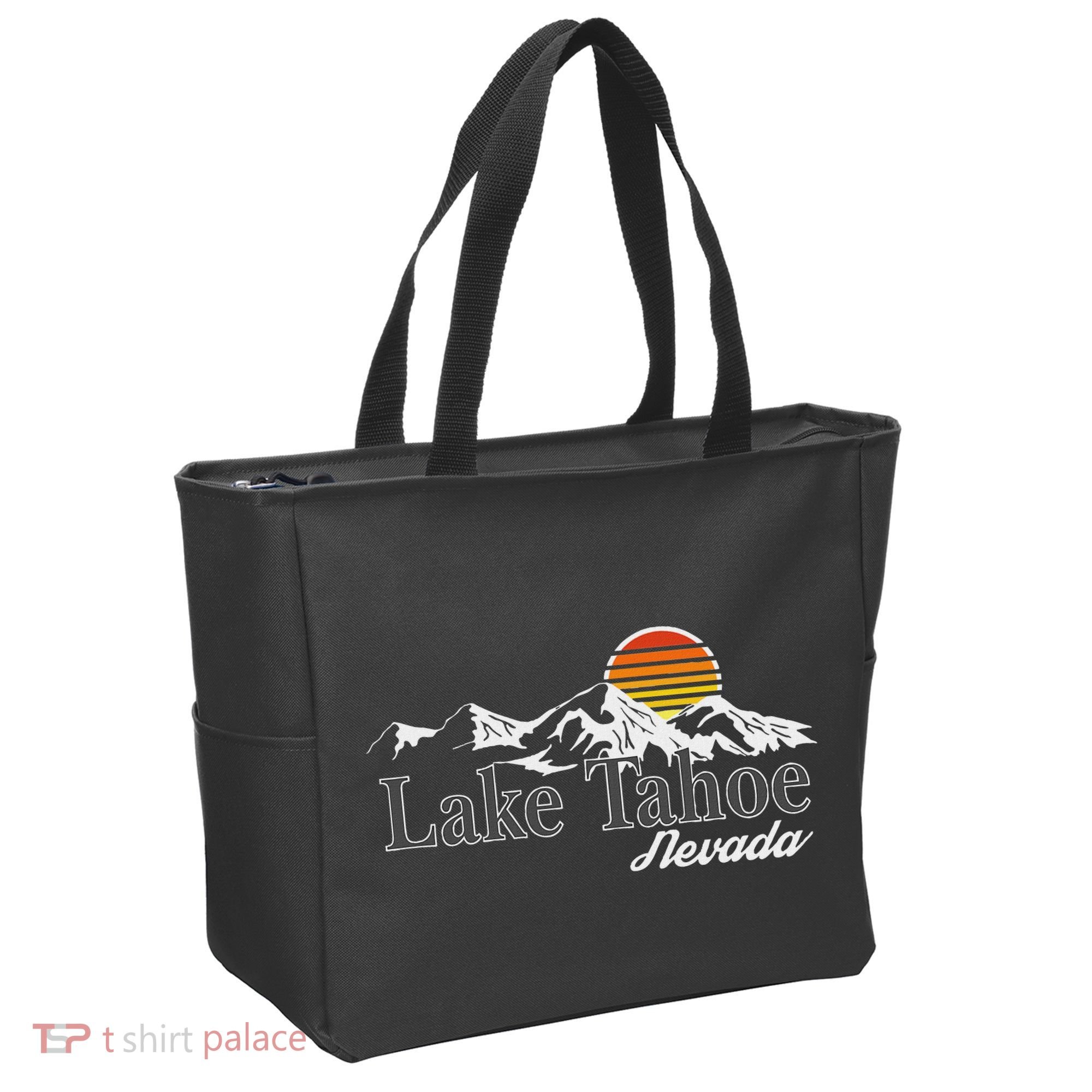 Skiing Lake Tahoe Nevada Mountain Lover Tote Bag