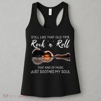 Still Like That Old Time Rock N Roll Music Guitar Women's Tank Top thumb 3