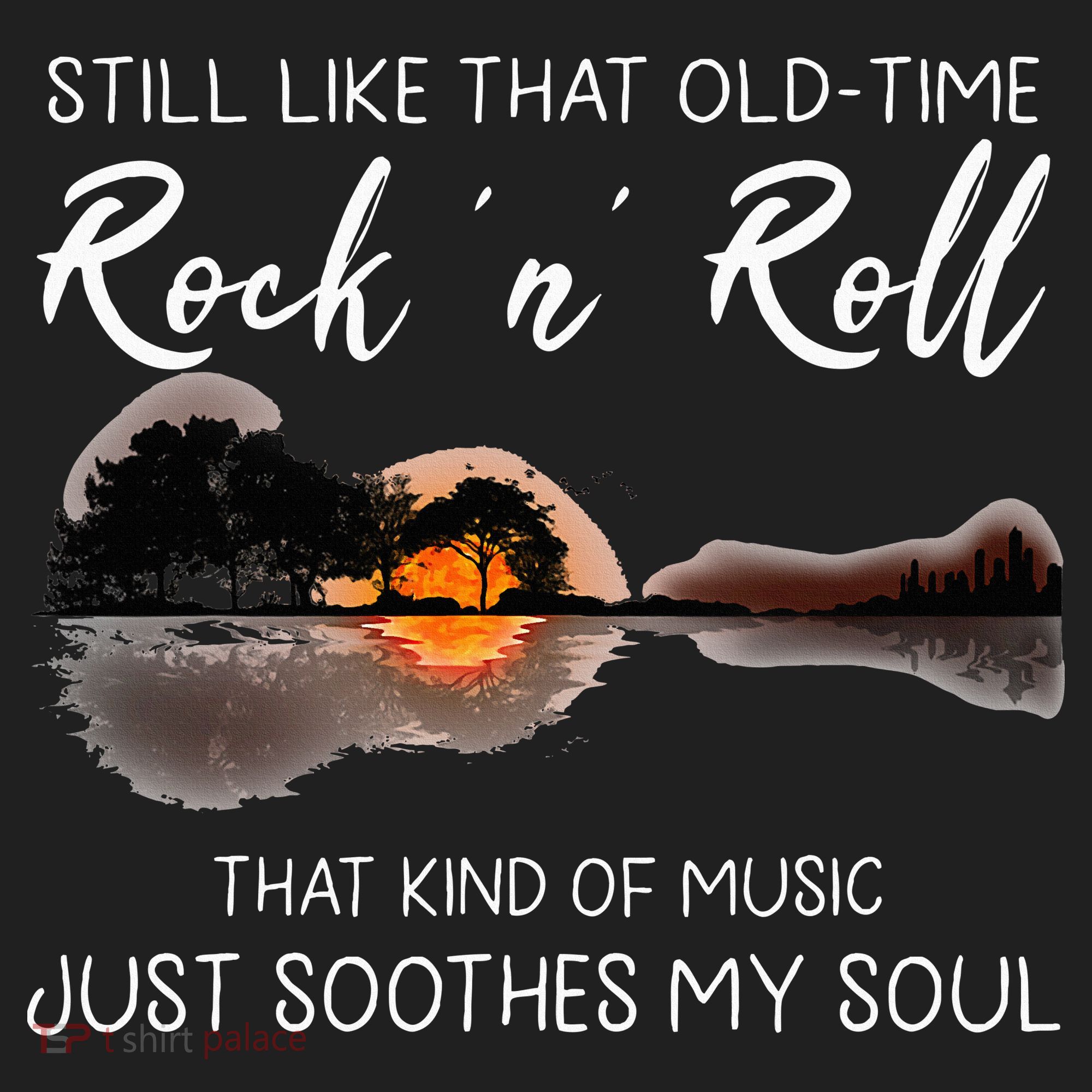 Still Like That Old Time Rock N Roll Music Guitar Golf Towel