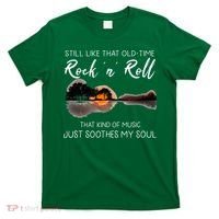 Still Like That Old Time Rock N Roll Music Guitar T-Shirt thumb 0