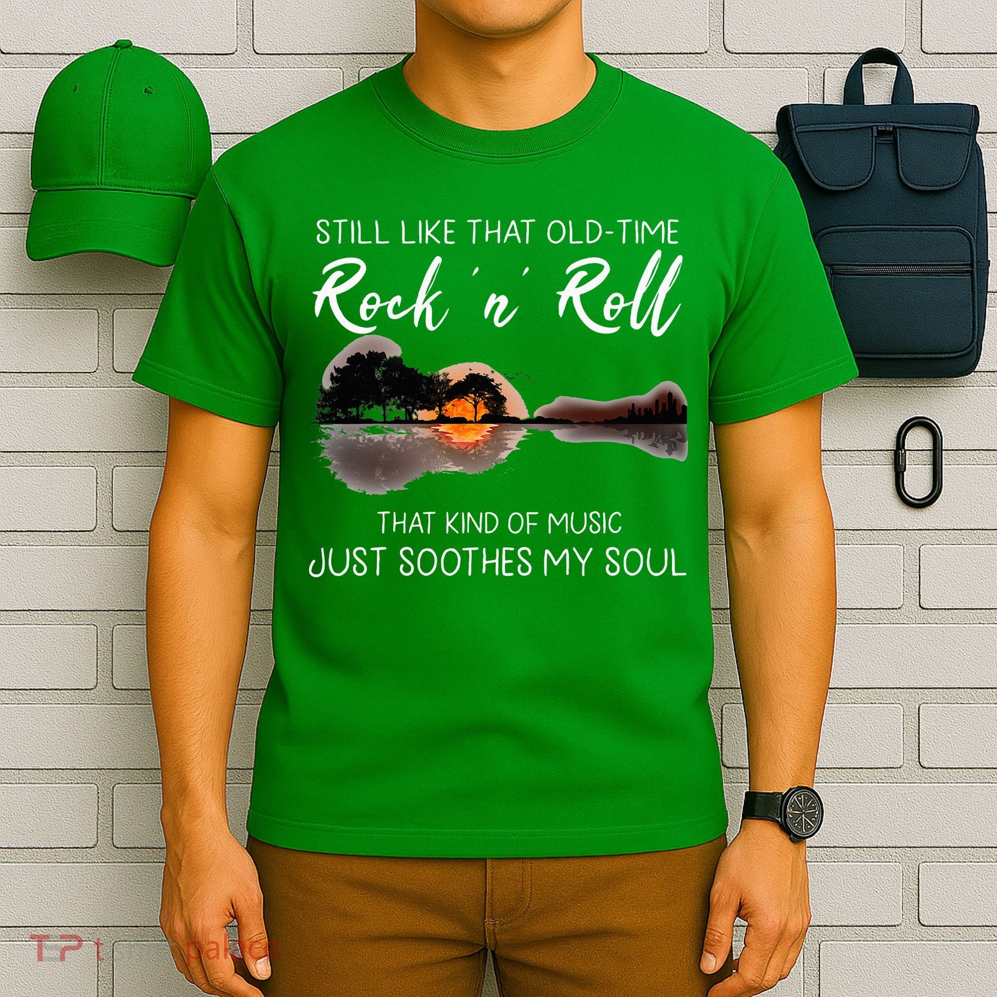 Still Like That Old Time Rock N Roll Music Guitar T-Shirt
