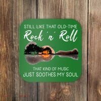 Still Like That Old Time Rock N Roll Music Guitar Coaster thumb 0