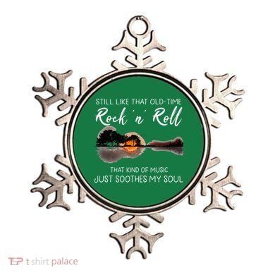 Still Like That Old Time Rock N Roll Music Guitar Ornament