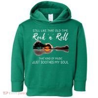 Still Like That Old Time Rock N Roll Music Guitar Toddler Hoodie thumb 0
