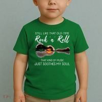 Still Like That Old Time Rock N Roll Music Guitar Toddler T-Shirt thumb 2