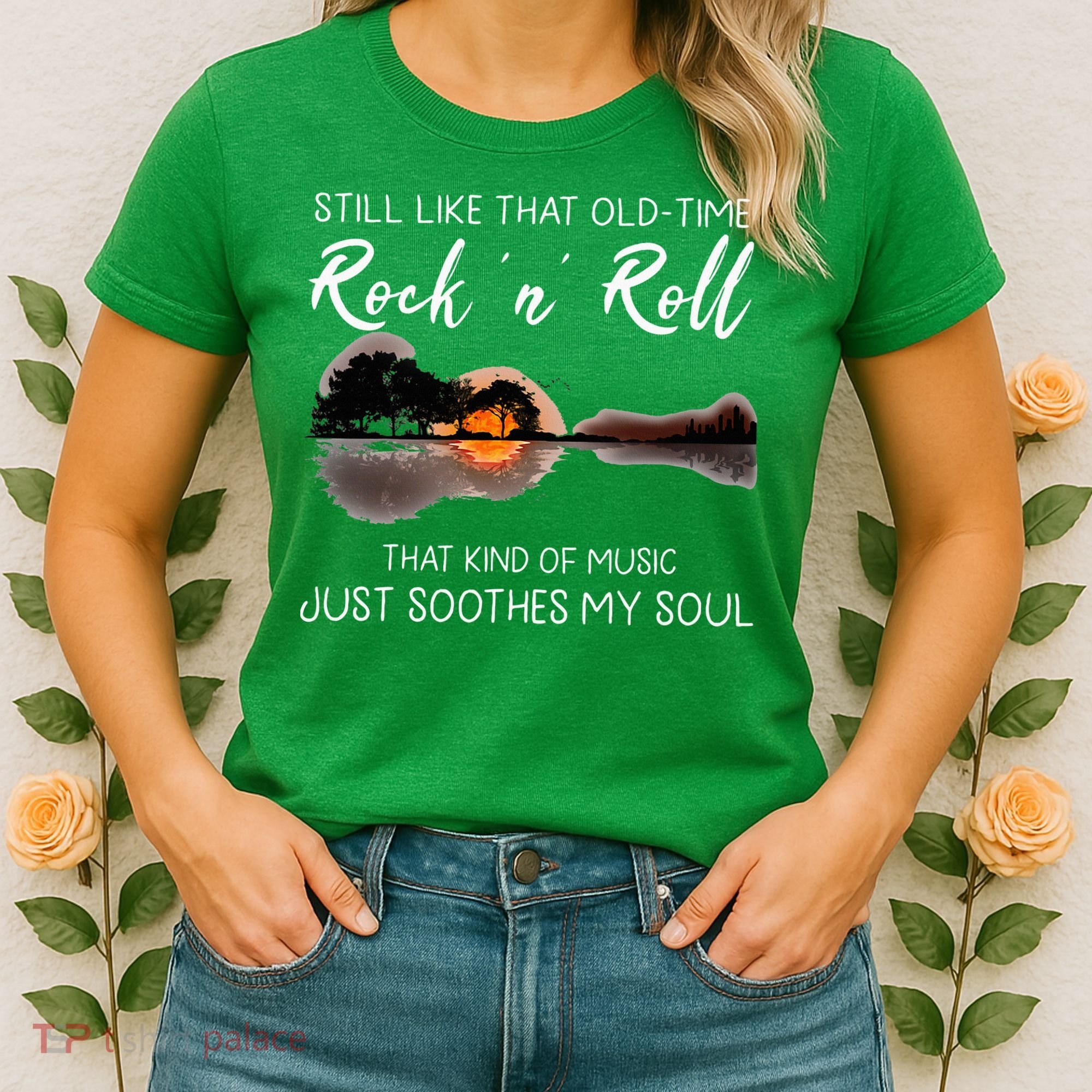Still Like That Old Time Rock N Roll Music Guitar Women's T-Shirt