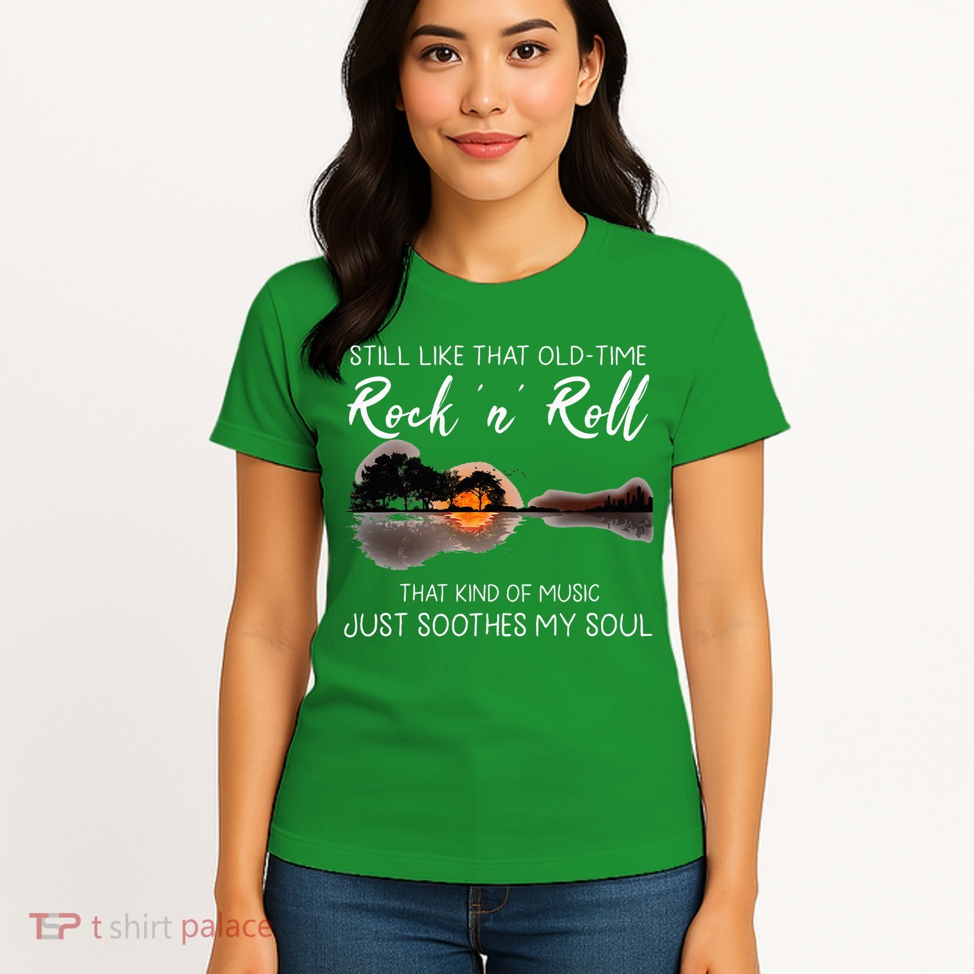 Still Like That Old Time Rock N Roll Music Guitar Women's T-Shirt