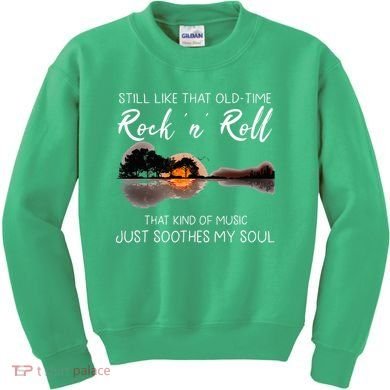 Still Like That Old Time Rock N Roll Music Guitar Kids Sweatshirt