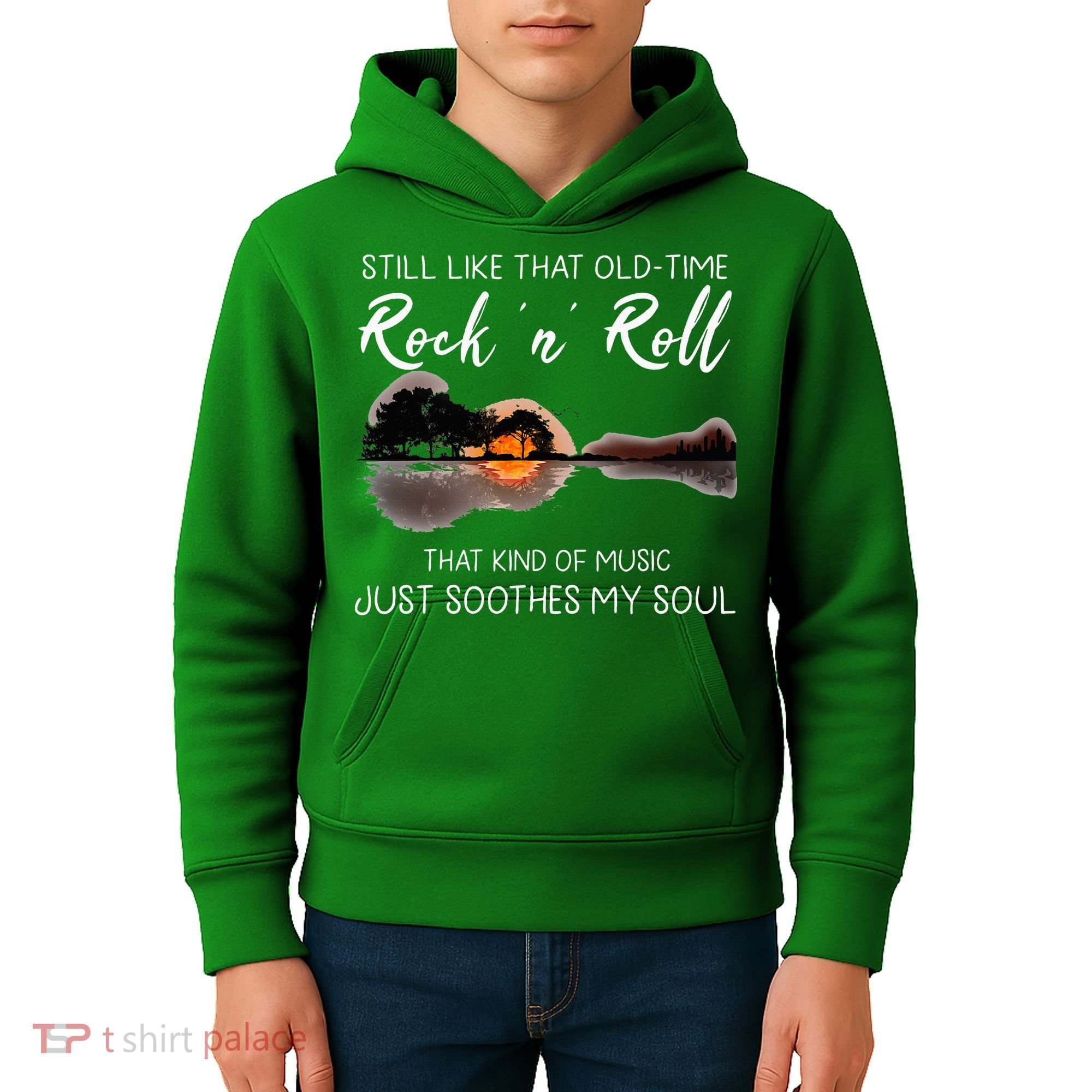 Still Like That Old Time Rock N Roll Music Guitar Kids Hoodie