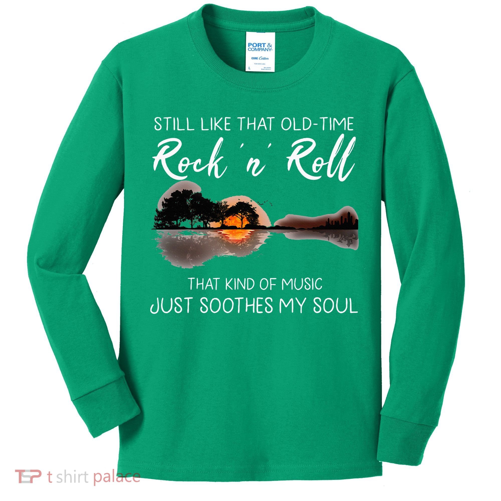 Still Like That Old Time Rock N Roll Music Guitar Kids Long Sleeve Shirt