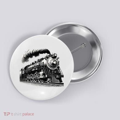 Steam Locomotive Train 4014 Vintage Railroad Big  Engine Button