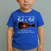 Still Like That Old Time Rock N Roll That Kind Of Music Toddler T-Shirt thumb 2