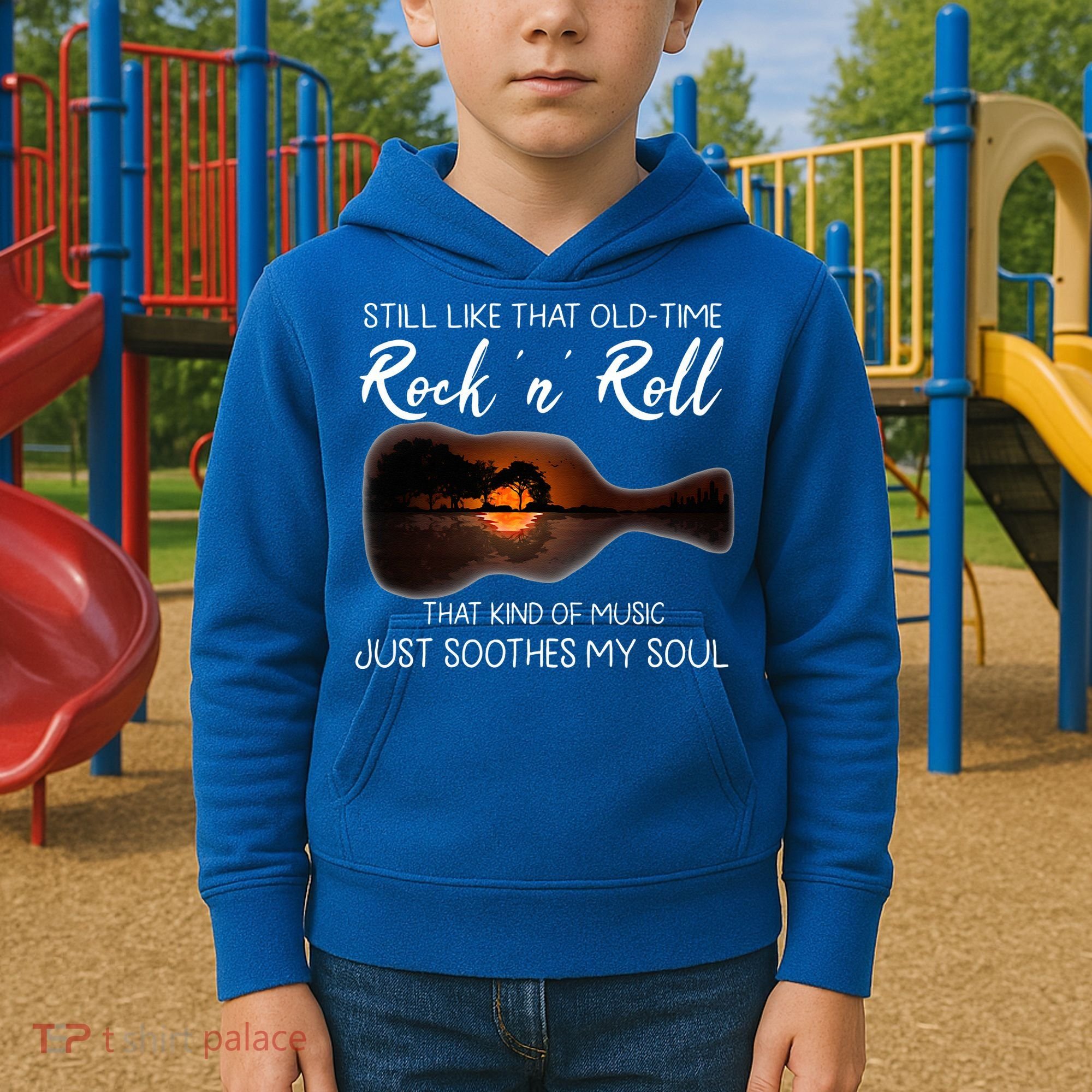 Still Like That Old Time Rock N Roll That Kind Of Music Kids Hoodie
