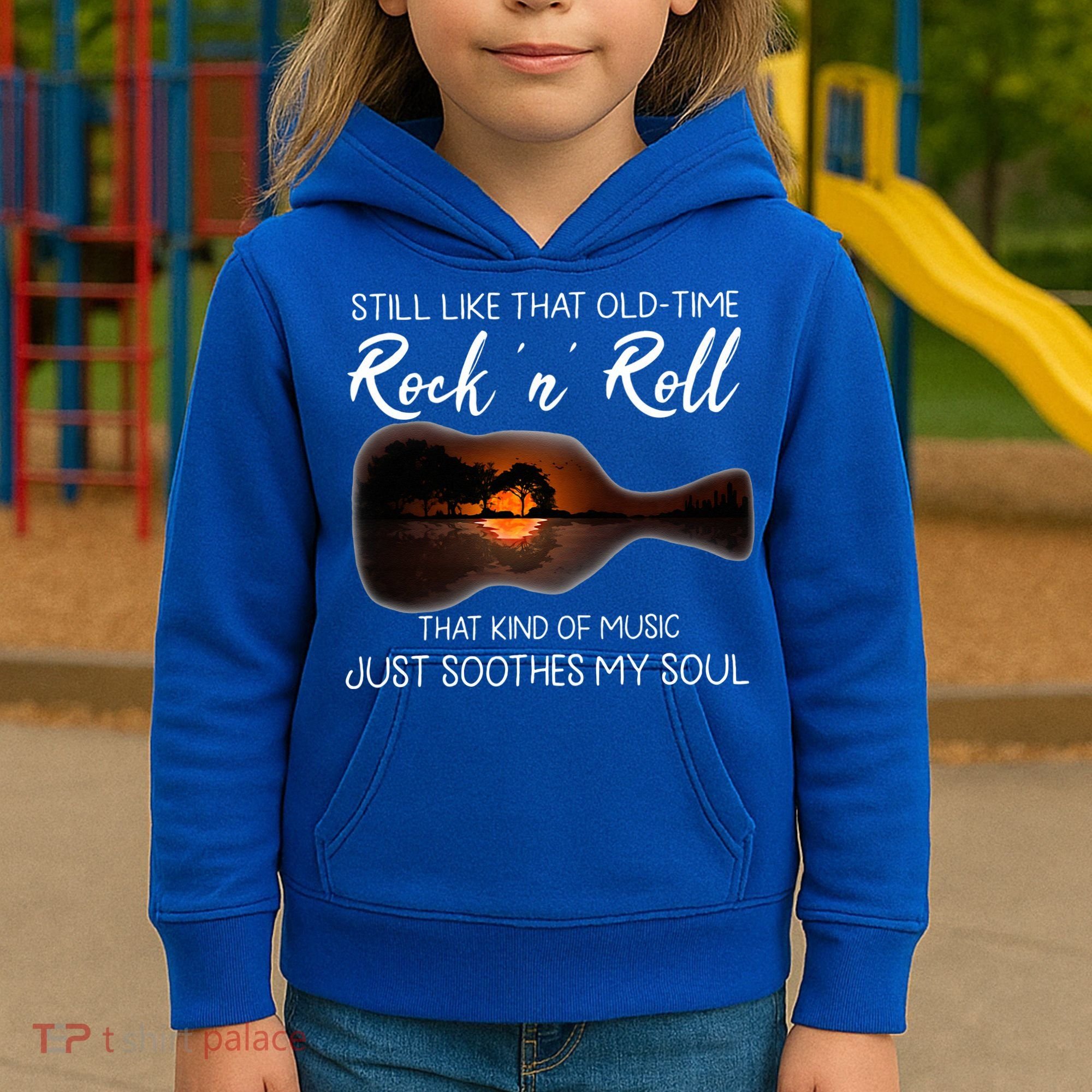 Still Like That Old Time Rock N Roll That Kind Of Music Kids Hoodie