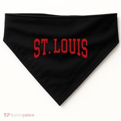 St. Louis Text USA-Made Doggie Bandana