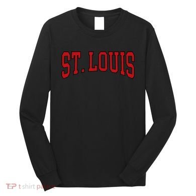 St. Louis Text Long Sleeve Shirt