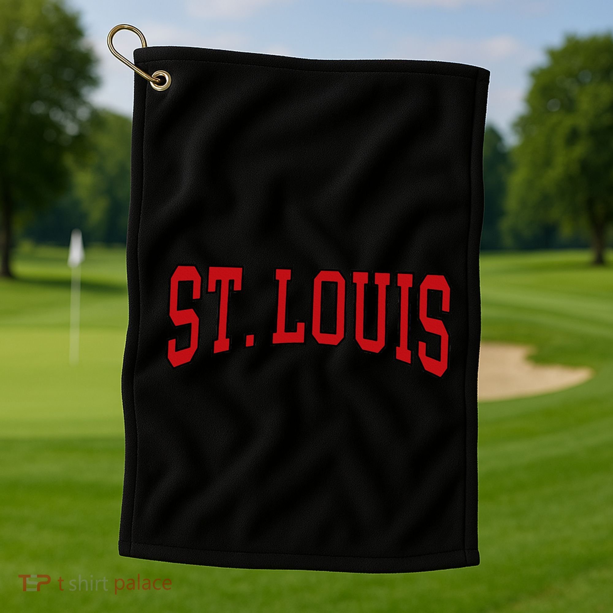St. Louis Text Golf Towel