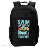 Swim Like There Are Donuts, Swimming Funny Swimmer Backpack thumb 0