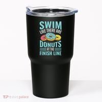 Swim Like There Are Donuts, Swimming Funny Swimmer Tumbler thumb 0