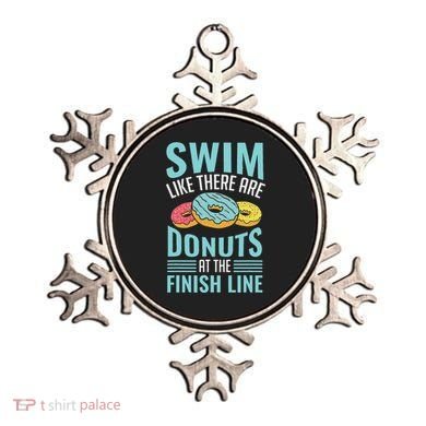 Swim Like There Are Donuts, Swimming Funny Swimmer Ornament
