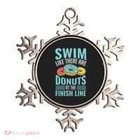 Swim Like There Are Donuts, Swimming Funny Swimmer Ornament thumb 0