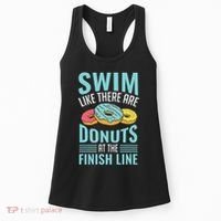 Swim Like There Are Donuts, Swimming Funny Swimmer Women's Tank Top thumb 0