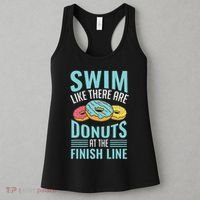 Swim Like There Are Donuts, Swimming Funny Swimmer Women's Tank Top thumb 3