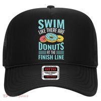 Swim Like There Are Donuts, Swimming Funny Swimmer Hat thumb 0