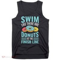 Swim Like There Are Donuts, Swimming Funny Swimmer Tank Top thumb 0
