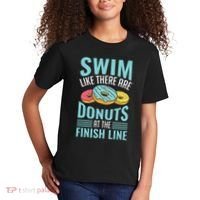Swim Like There Are Donuts, Swimming Funny Swimmer Kids T-Shirt thumb 2