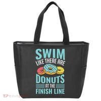 Swim Like There Are Donuts, Swimming Funny Swimmer Tote Bag thumb 0