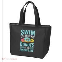 Swim Like There Are Donuts, Swimming Funny Swimmer Tote Bag thumb 3