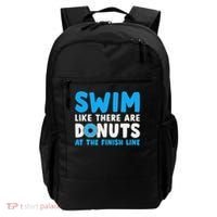 Swim Like There Are Donuts, Swimming Funny Swimmer Backpack thumb 0