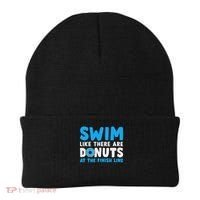 Swim Like There Are Donuts, Swimming Funny Swimmer Beanie thumb 0