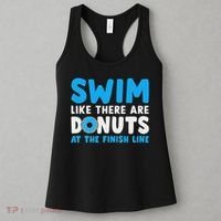 Swim Like There Are Donuts, Swimming Funny Swimmer Women's Tank Top thumb 3
