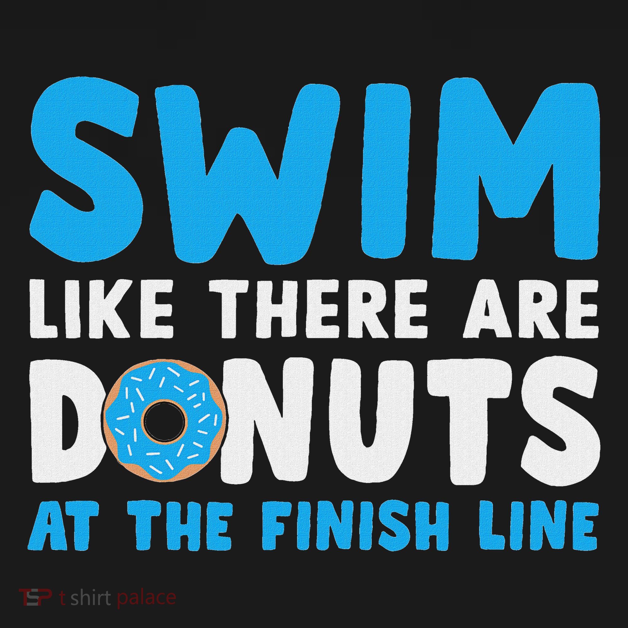 Swim Like There Are Donuts, Swimming Funny Swimmer Baby Bodysuit