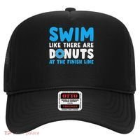 Swim Like There Are Donuts, Swimming Funny Swimmer Hat thumb 0