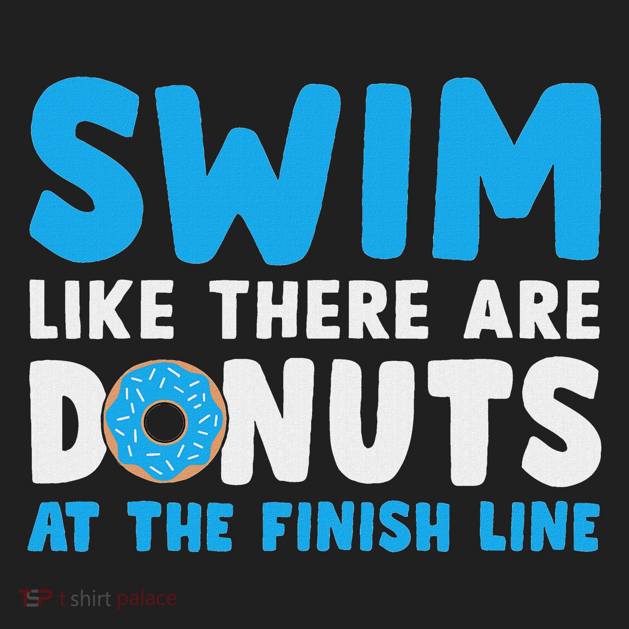 Swim Like There Are Donuts, Swimming Funny Swimmer Hat